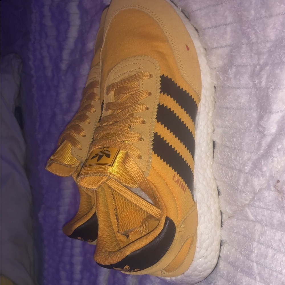 Adidas Yellow and Black Sneakers